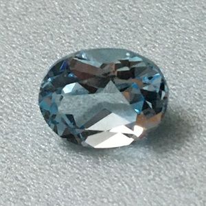 2.54 ctw Aqua gemstone loose Oval cut